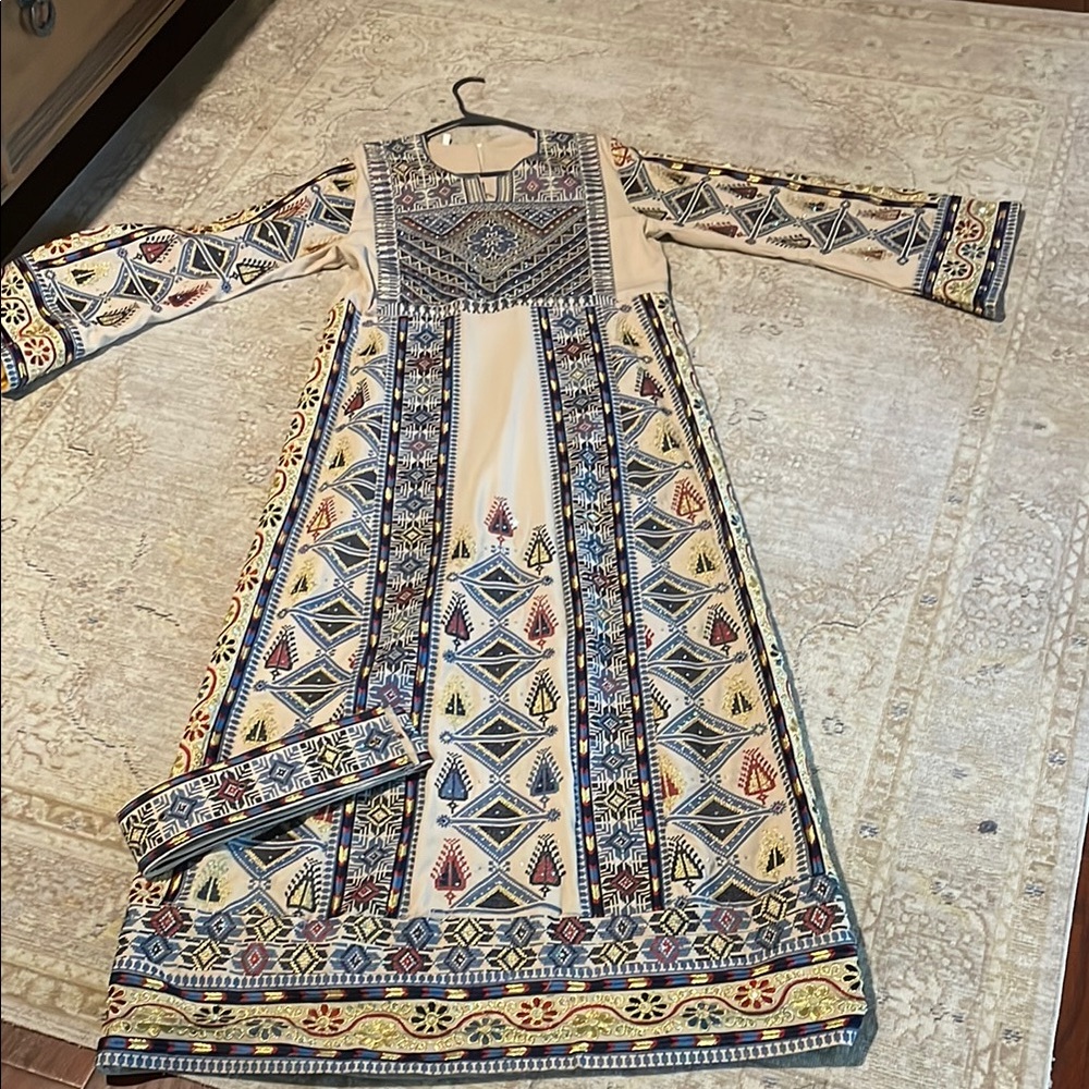 Geometric Patterned Thoub - image 1